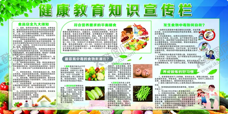 编号：28960710221023173115【酷图网】源文件下载-健康教育知识宣传栏