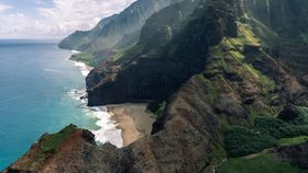 大海沙滩海浪天空风景