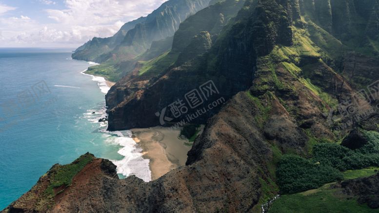 编号：85769506191231576300【酷图网】源文件下载-大海沙滩海浪天空风景