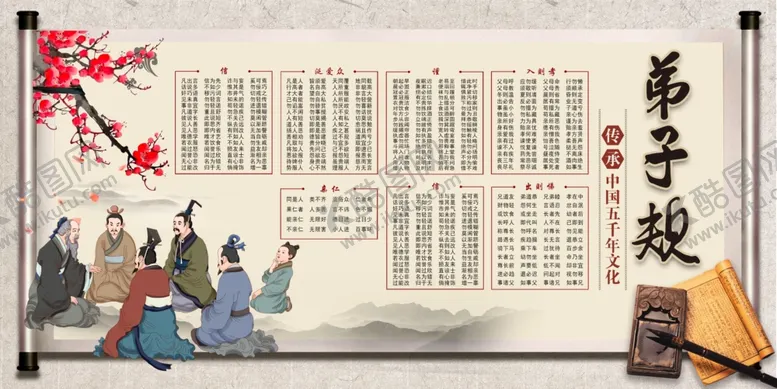 编号：98665802090711437931【酷图网】源文件下载-弟子规展板