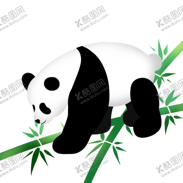 编号：99408607091333452272【酷图网】源文件下载-吃竹子的熊猫