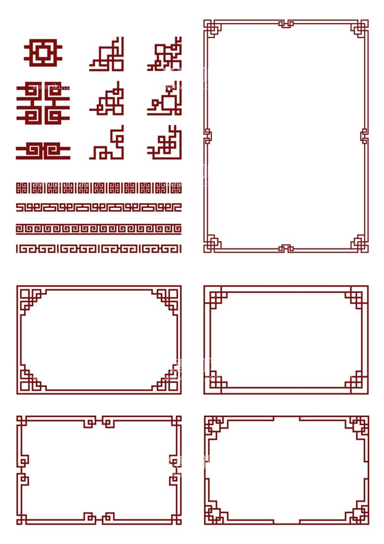 编号：56429112021806075135【酷图网】源文件下载-中式古典边框
