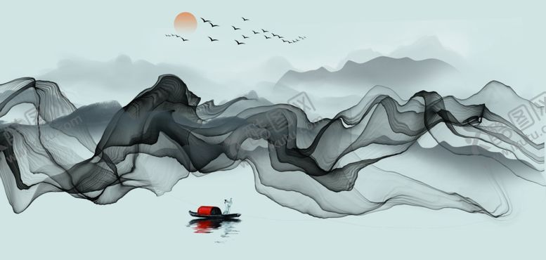 编号：54883904201559454515【酷图网】源文件下载-山水山水画