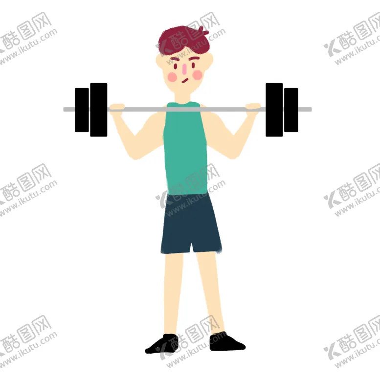 编号：38145905111629339606【酷图网】源文件下载-举重男