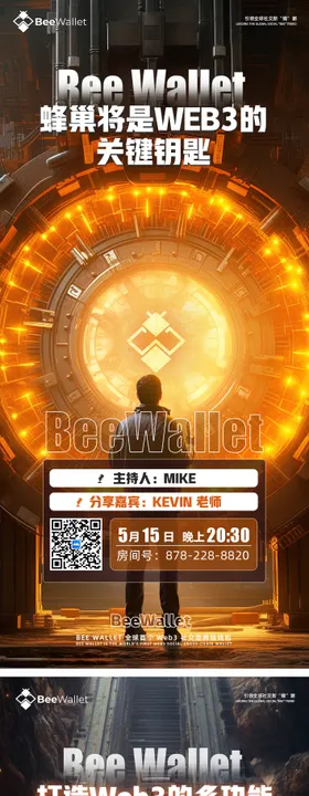 区块链宣传造势系列海报