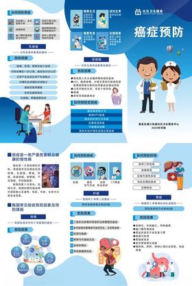 癌症预防折页