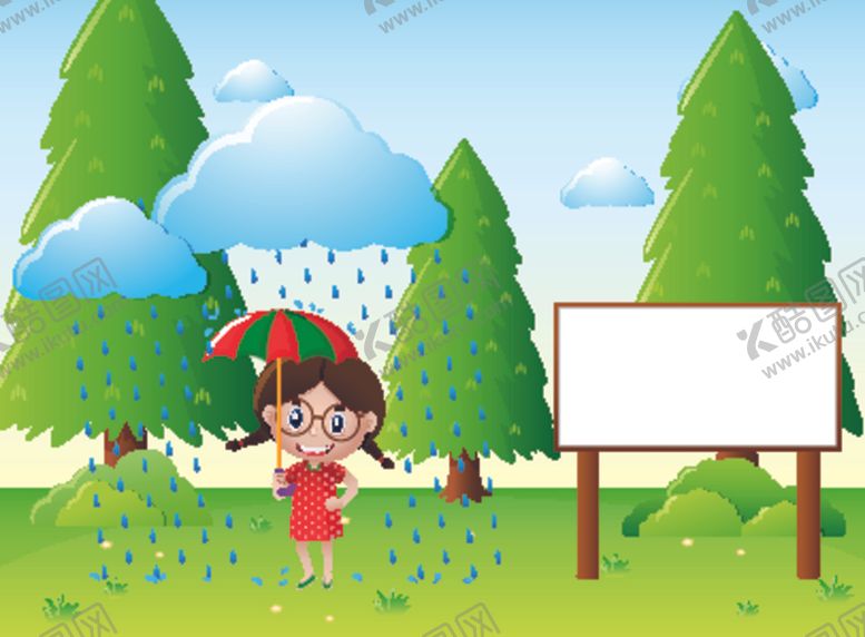 编号：65214209201921424200【酷图网】源文件下载-卡通雨季儿童