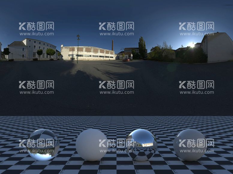 编号：45414311071400551665【酷图网】源文件下载-C4D城市街道贴图HDR贴图