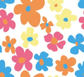 多彩花卉图案背景