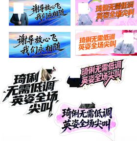 手拉旗异形手举牌