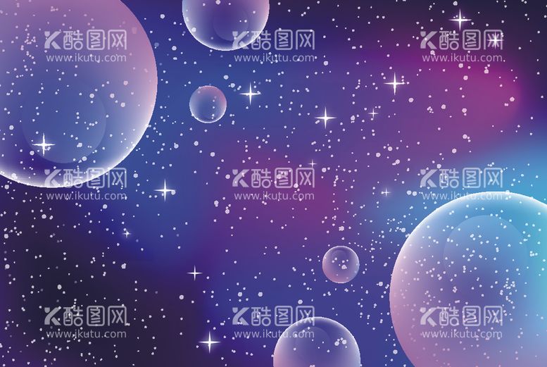 编号：94143112112321369923【酷图网】源文件下载-星空矢量背景