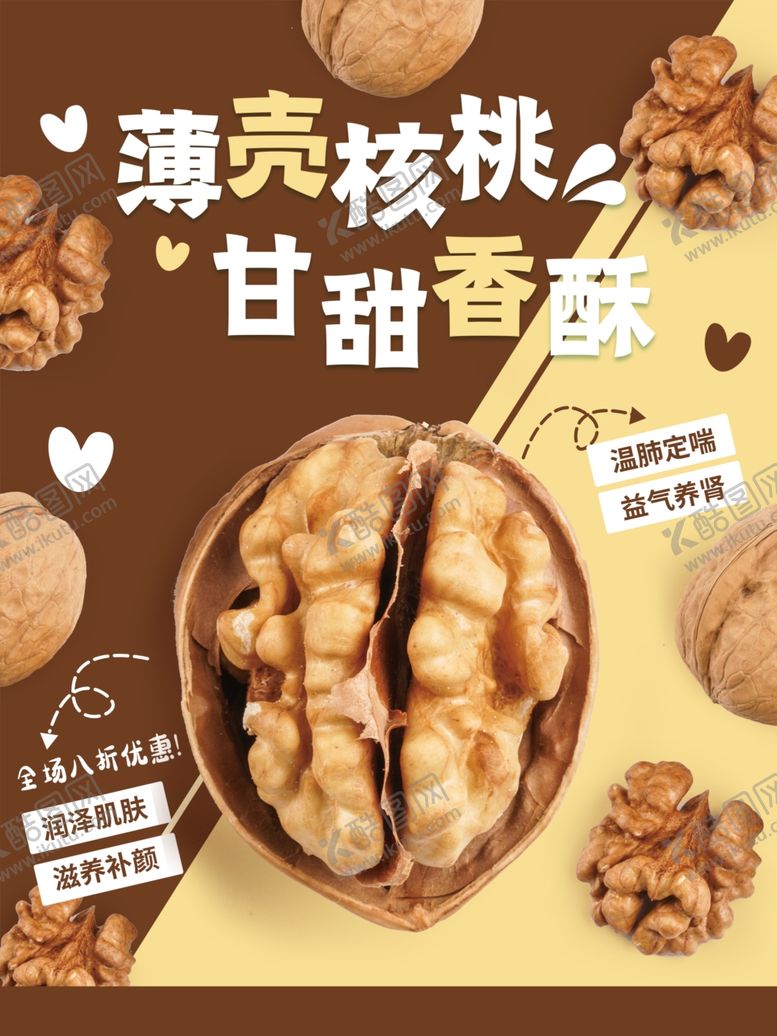 编号：72391610241908523003【酷图网】源文件下载-核桃创意海报