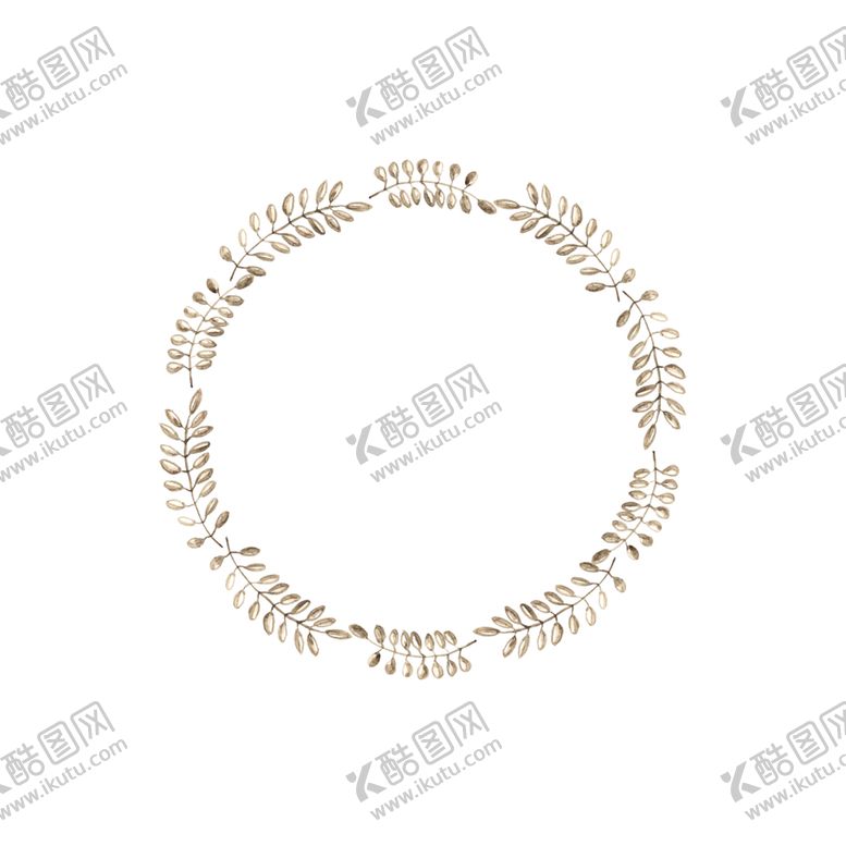 编号：60568807131214451593【酷图网】源文件下载-手绘花环
