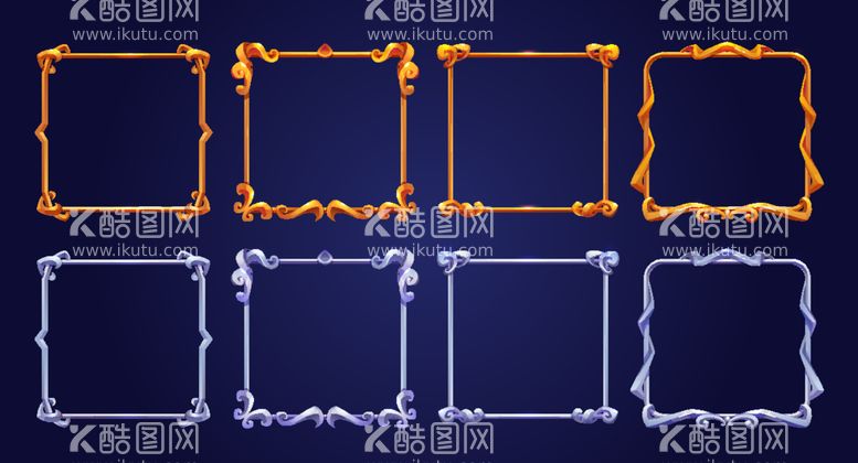 编号：89159912091749127400【酷图网】源文件下载-复古按钮边框