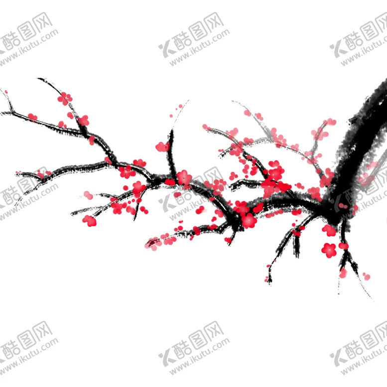 编号：67246006252300135441【酷图网】源文件下载-中国风水墨梅
