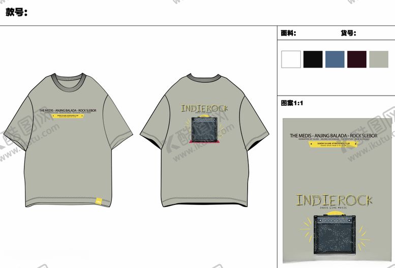 编号：22531309261127326347【酷图网】源文件下载-男装T恤图案日系矢量图