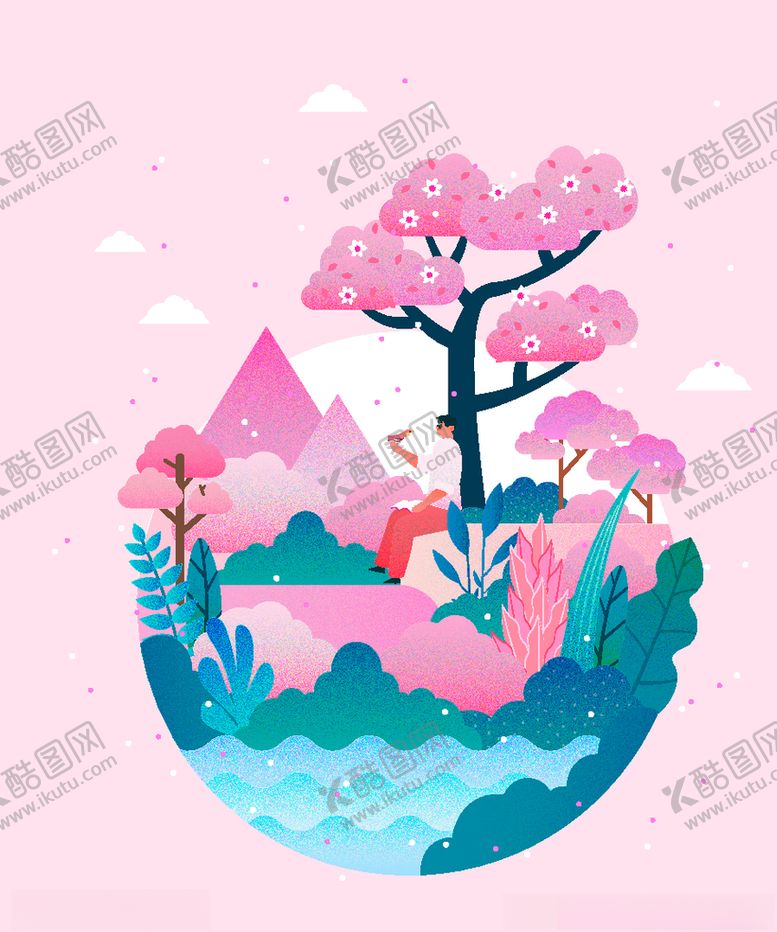 编号：33252905011144285480【酷图网】源文件下载-小清新简约创意海报图片