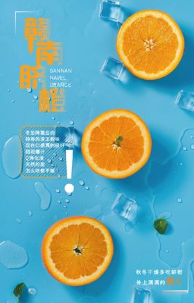 赣南脐橙宣传单海报