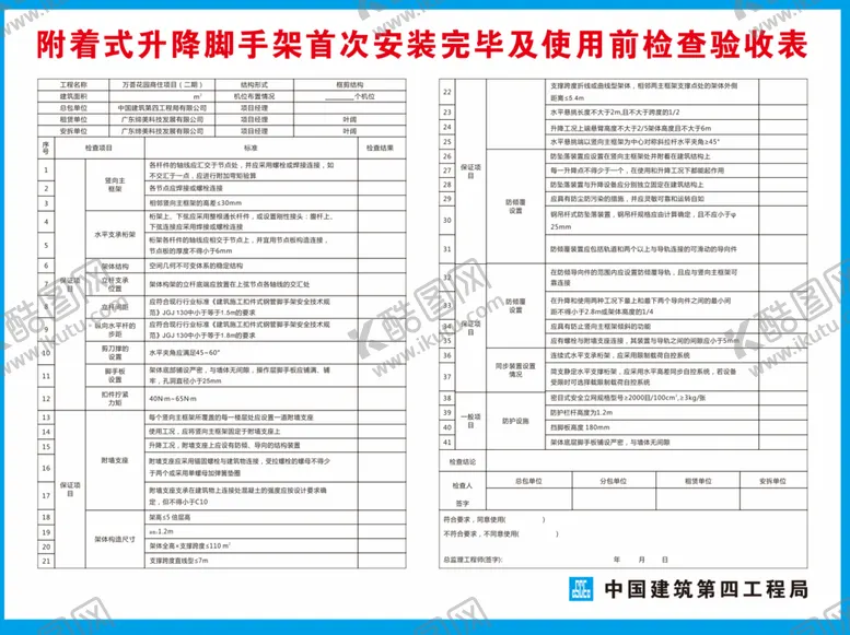 编号：96926910271640553083【酷图网】源文件下载-爬架限载牌