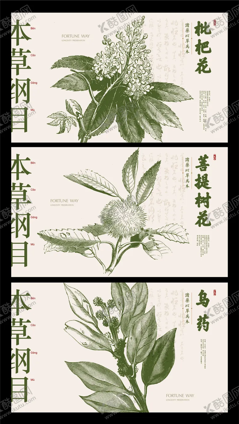 编号：71002611200015597890【酷图网】源文件下载-本草纲目中药展板