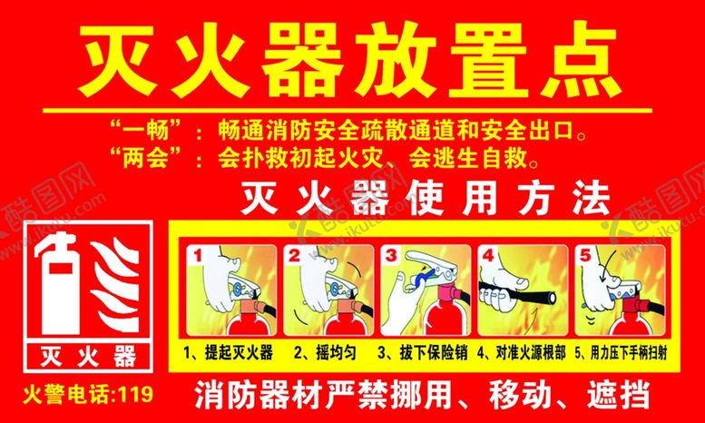 编号：60649605121540022895【酷图网】源文件下载-灭火器放置点