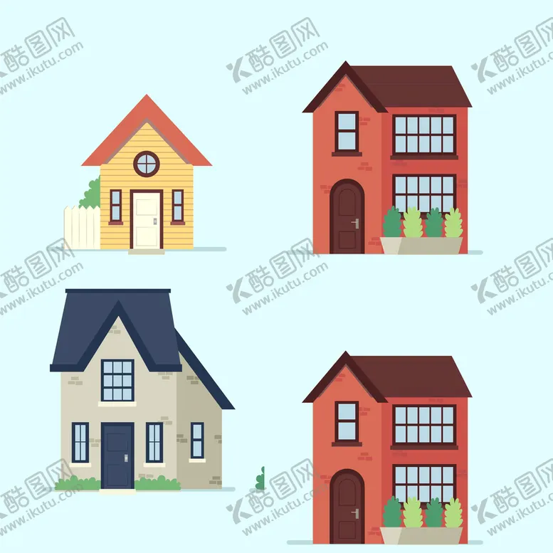 编号：86297309290108360187【酷图网】源文件下载-矢量房屋