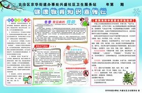 健康教育知识宣传栏