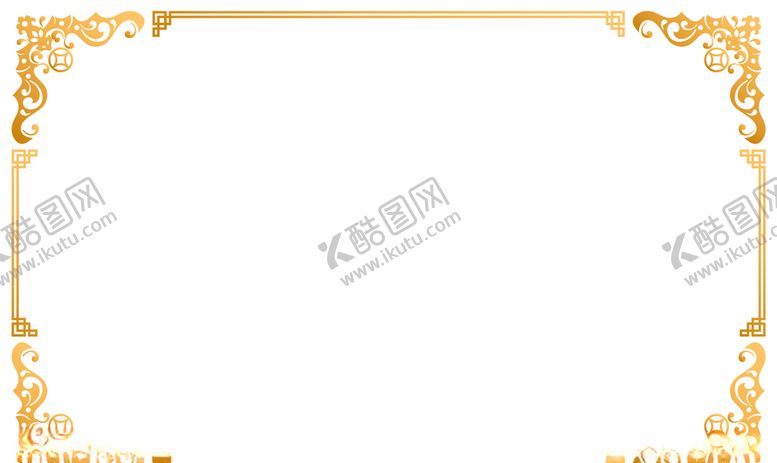 编号：77822005080712273430【酷图网】源文件下载-金色花纹欧式边框