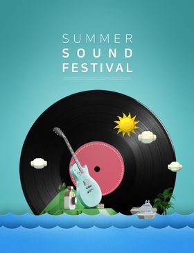 夏日活动创意海报