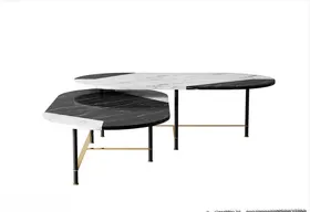 3D茶几模型客厅茶几家具