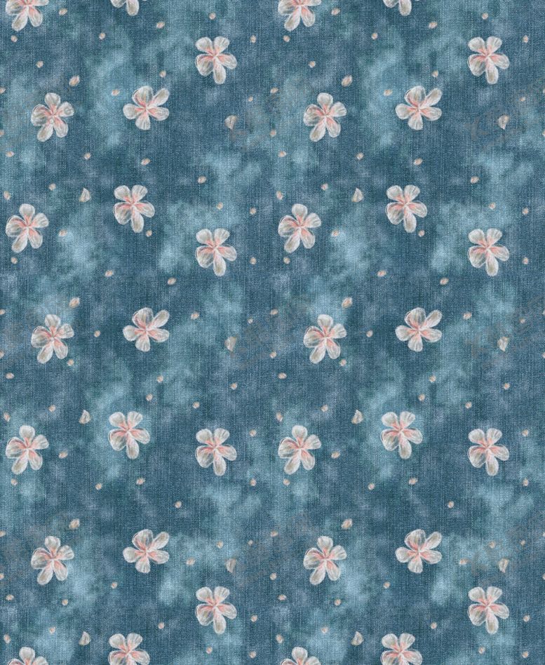 编号：26820410011500555880【酷图网】源文件下载-牛仔纹桃花