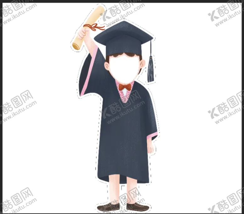 编号：70832109152259098725【酷图网】源文件下载-学士服人形立牌