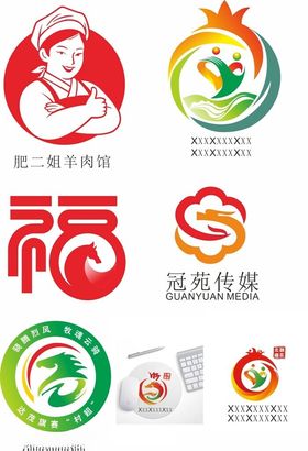 多样福字相关标志设计