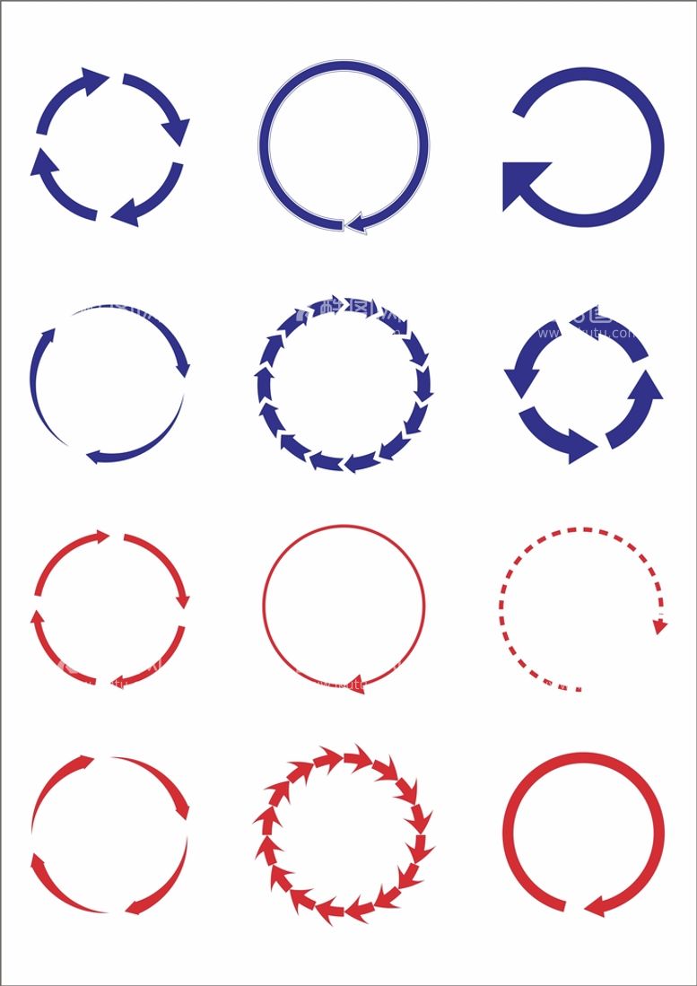 编号：33049211280133519985【酷图网】源文件下载-循环箭头