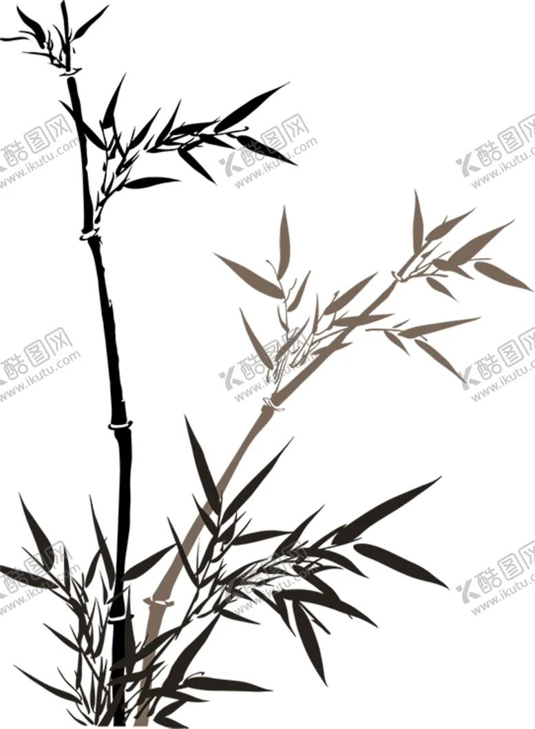 编号：18141304071737368952【酷图网】源文件下载-水墨竹子