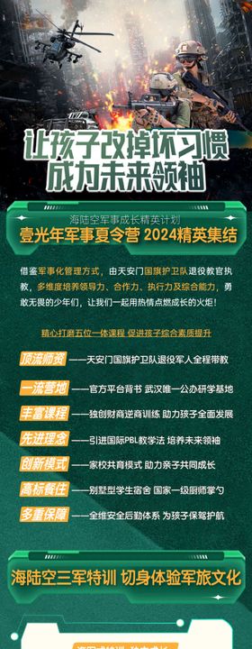 夏令营长图暑假海报