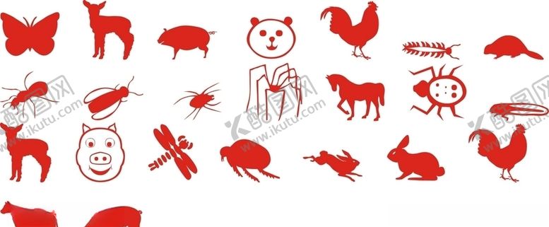 编号：12744810052149215467【酷图网】源文件下载-动物剪影