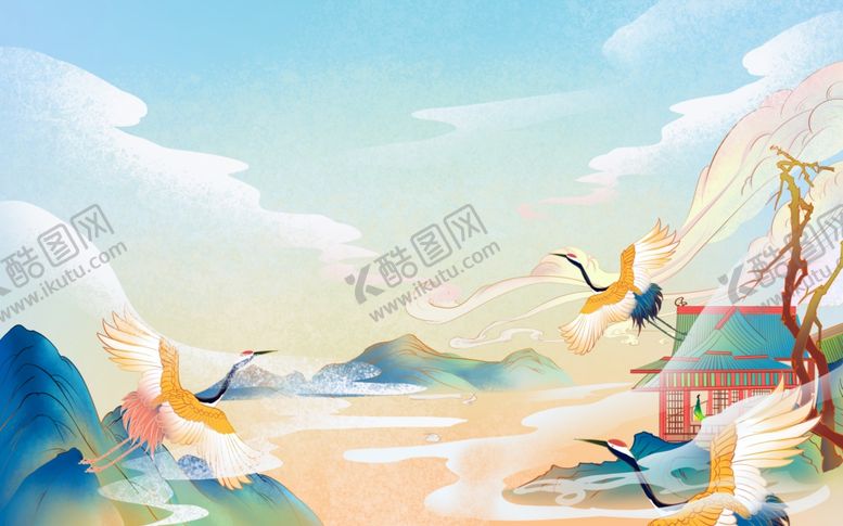 编号：59825609241121336956【酷图网】源文件下载-国潮背景