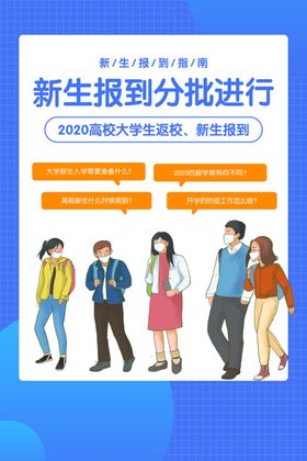 新生报到学校公益宣传海报