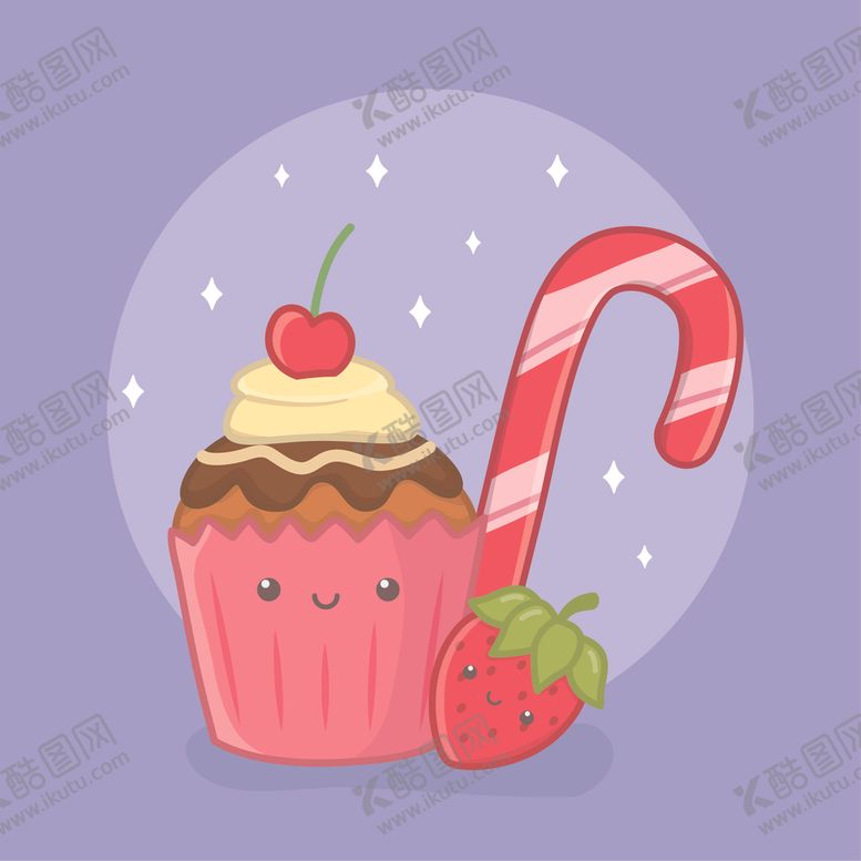 编号：93211210070135589321【酷图网】源文件下载-小清新点心卡通图案