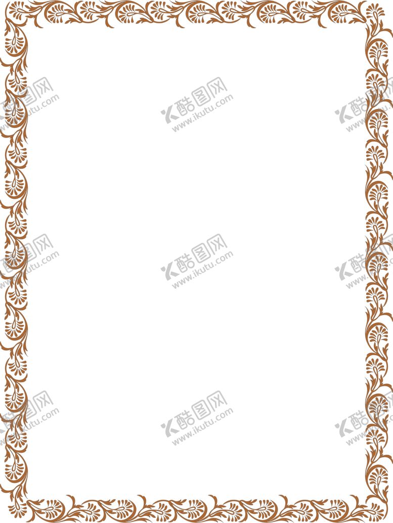 编号：90605805130612284433【酷图网】源文件下载-简约花纹边框