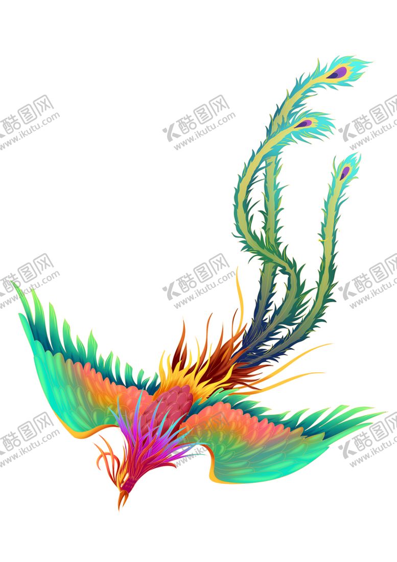 编号：24721710231726336552【酷图网】源文件下载-国潮凤凰图案