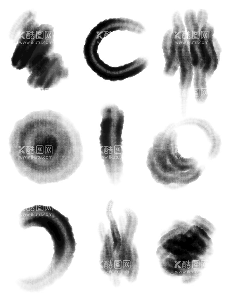 编号：32859609152305077512【酷图网】源文件下载-水墨元素泼墨笔刷墨迹素材墨水矢量滴墨