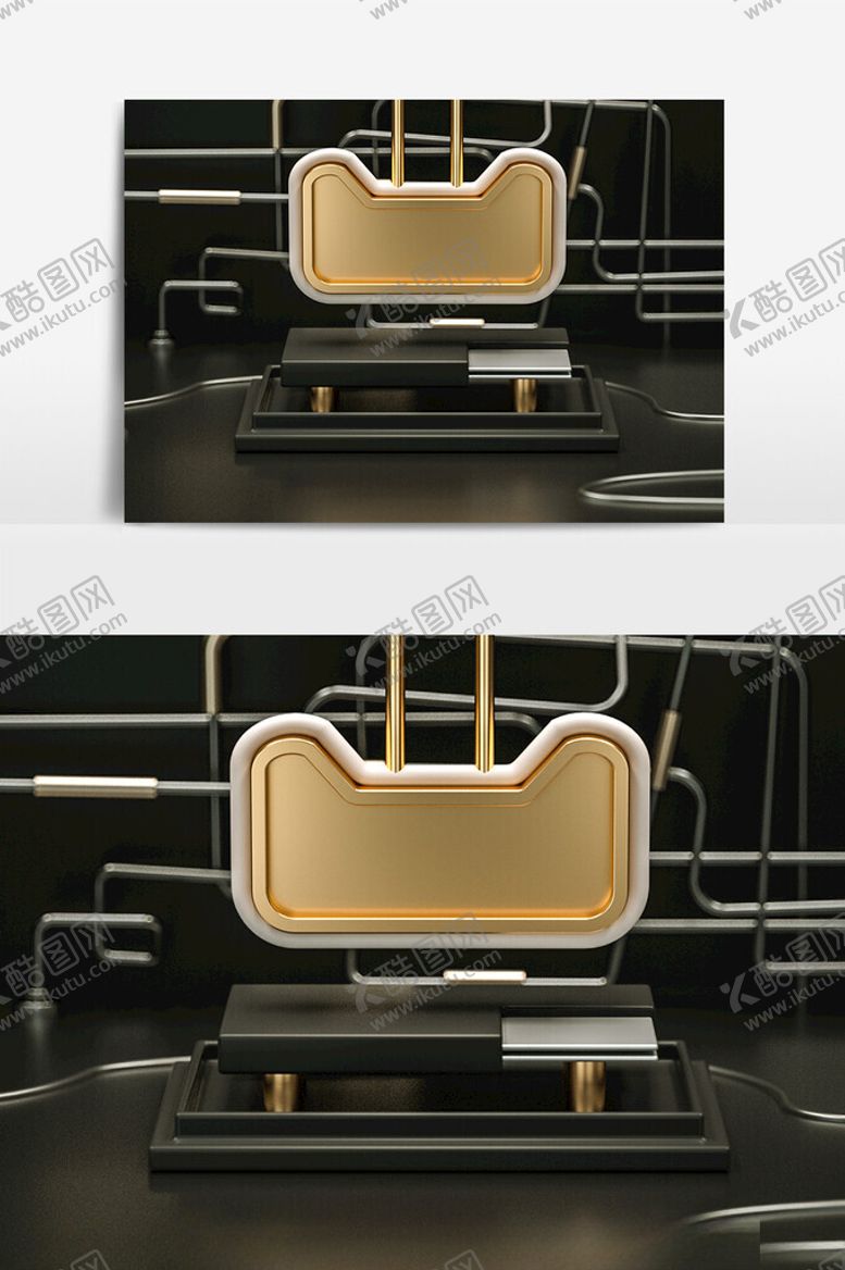 编号：72727112140218295694【酷图网】源文件下载-C4D美陈装置模型