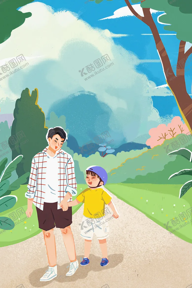 编号：28463010100826232957【酷图网】源文件下载-父亲节插画