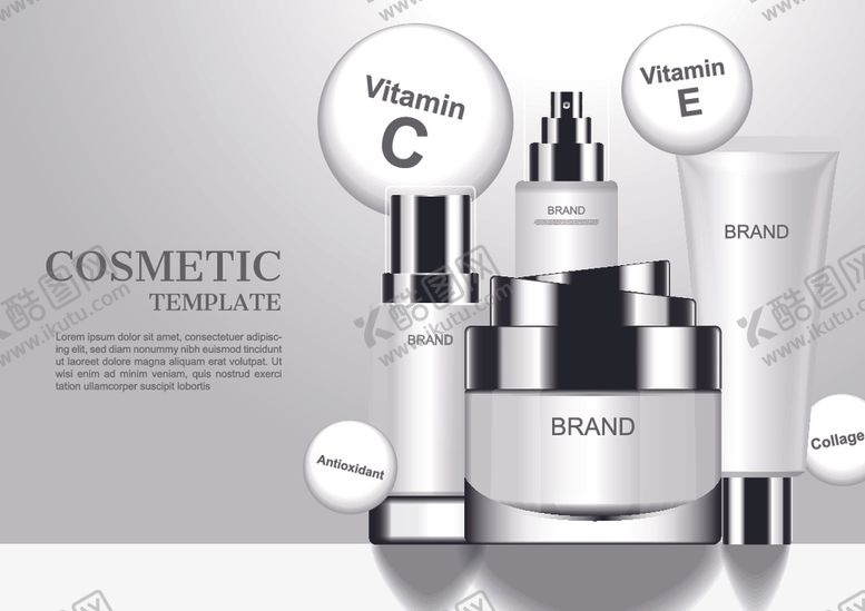 编号：66625710140310109381【酷图网】源文件下载-化妆品套装包装素材