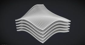 C4D模型动画分子面料弹性
