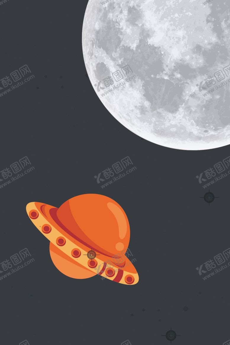 编号：50360310121158296378【酷图网】源文件下载-新中式月亮月球宇宙飞船装饰画