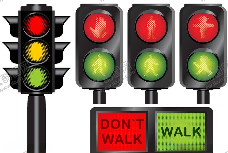 编号：18092809210249159786【酷图网】源文件下载-红绿灯矢量素材