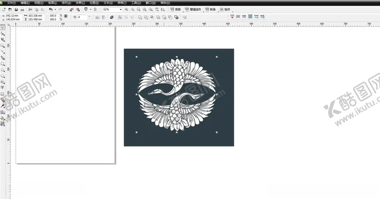 编号：68866409141727278310【酷图网】源文件下载-蜡染白鹤鸟矢量